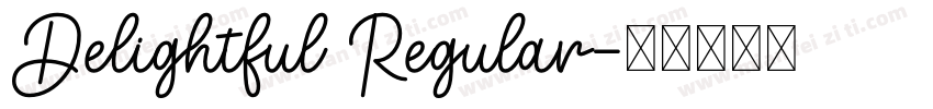 Delightful Regular字体转换